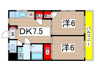 第１マンションコスモの物件間取画像